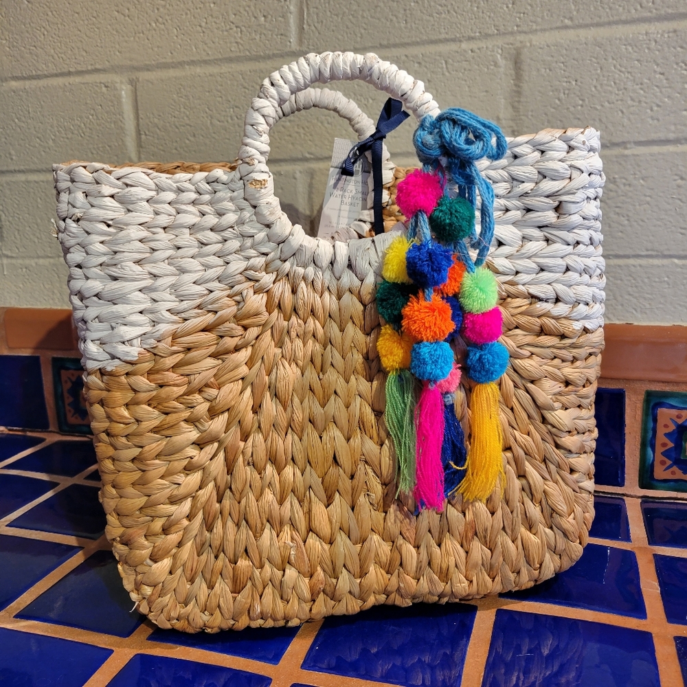 Huntington Home Water Hyacinth Basket Purse